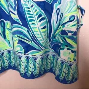 Lilly Pulitzer Donna Romper Beckon Blue Palm Passage Size 10